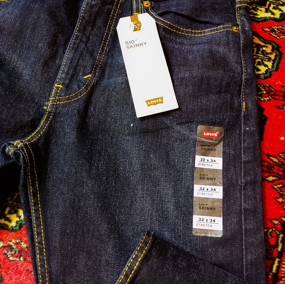 "LEVI'S " LEVI STRAUSS &CO.  510 SKINNY STRETCH        32 X 34 - Picture 4 of 6